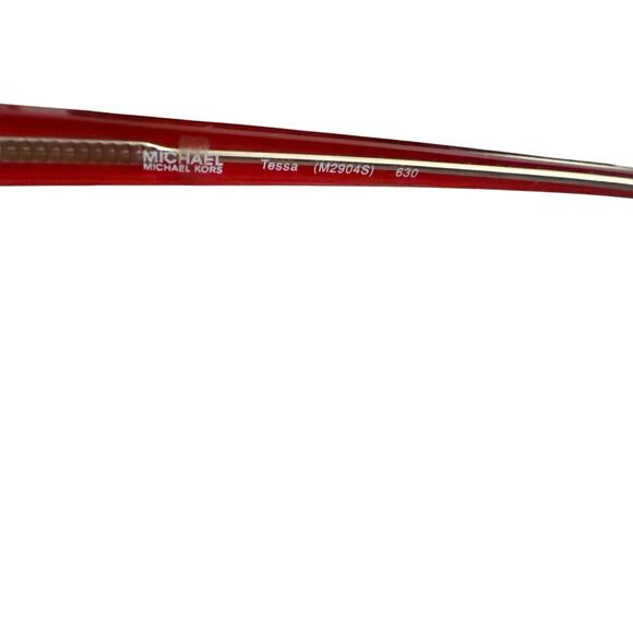 Michael Kors Tessa M2904S 639 Red Clear Wayfarer Gradient Pink Sunglasses Case - Picture 11 of 16